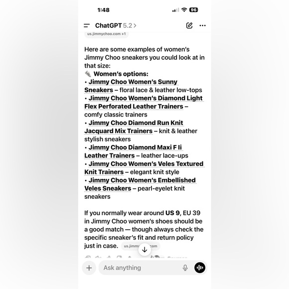 Jimmy Choo Women's Sneakers EU 39 / US 9 NWT - Picture 13 of 13